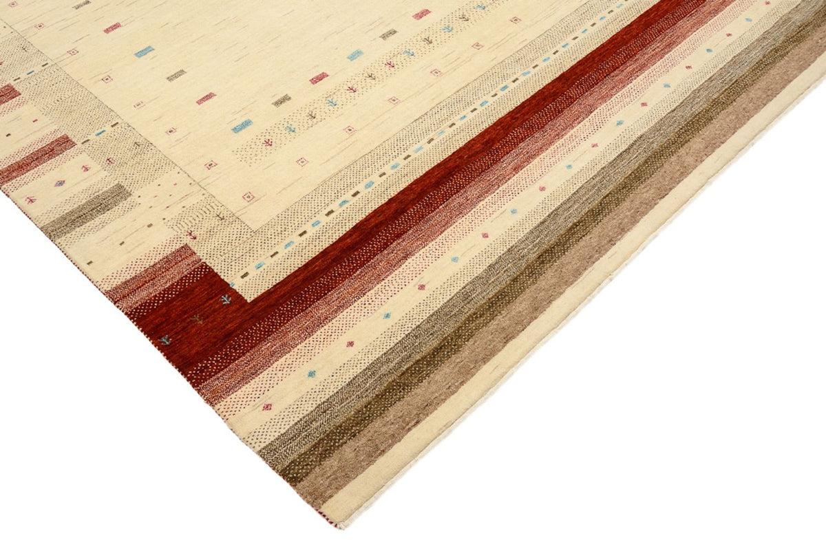 Alfombra Gabbeh - Loribaft Indus - 296 x 203 cm - beige claro