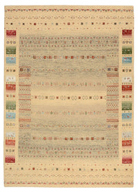 Alfombra Gabbeh - Loribaft Indus - 241 x 172 cm - beige oscuro