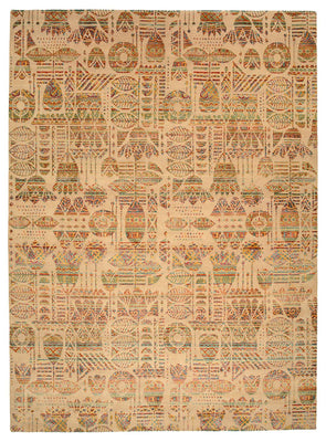 Alfombra de diseño - 366 x 271 cm - beige oscuro