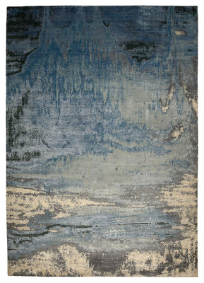 Alfombra de diseño - 430 x 306 cm - azul oscuro