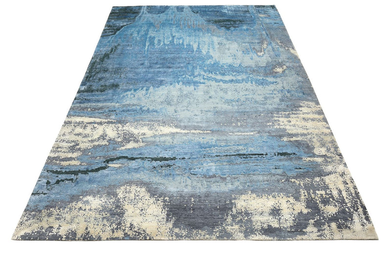 Alfombra de diseño - 430 x 306 cm - azul oscuro