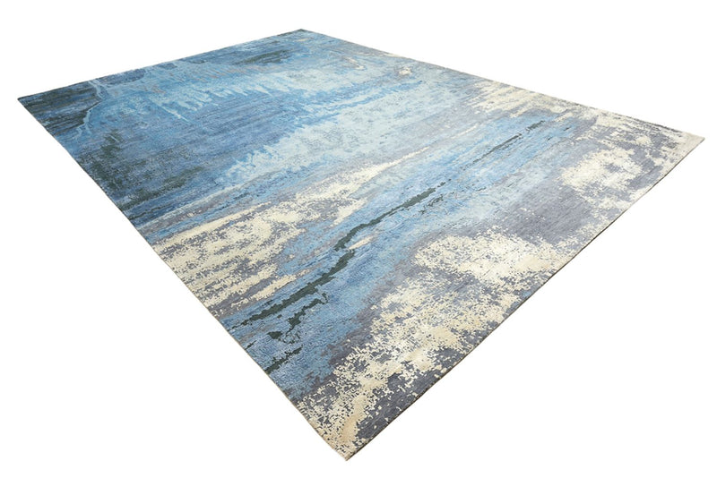 Alfombra de diseño - 430 x 306 cm - azul oscuro