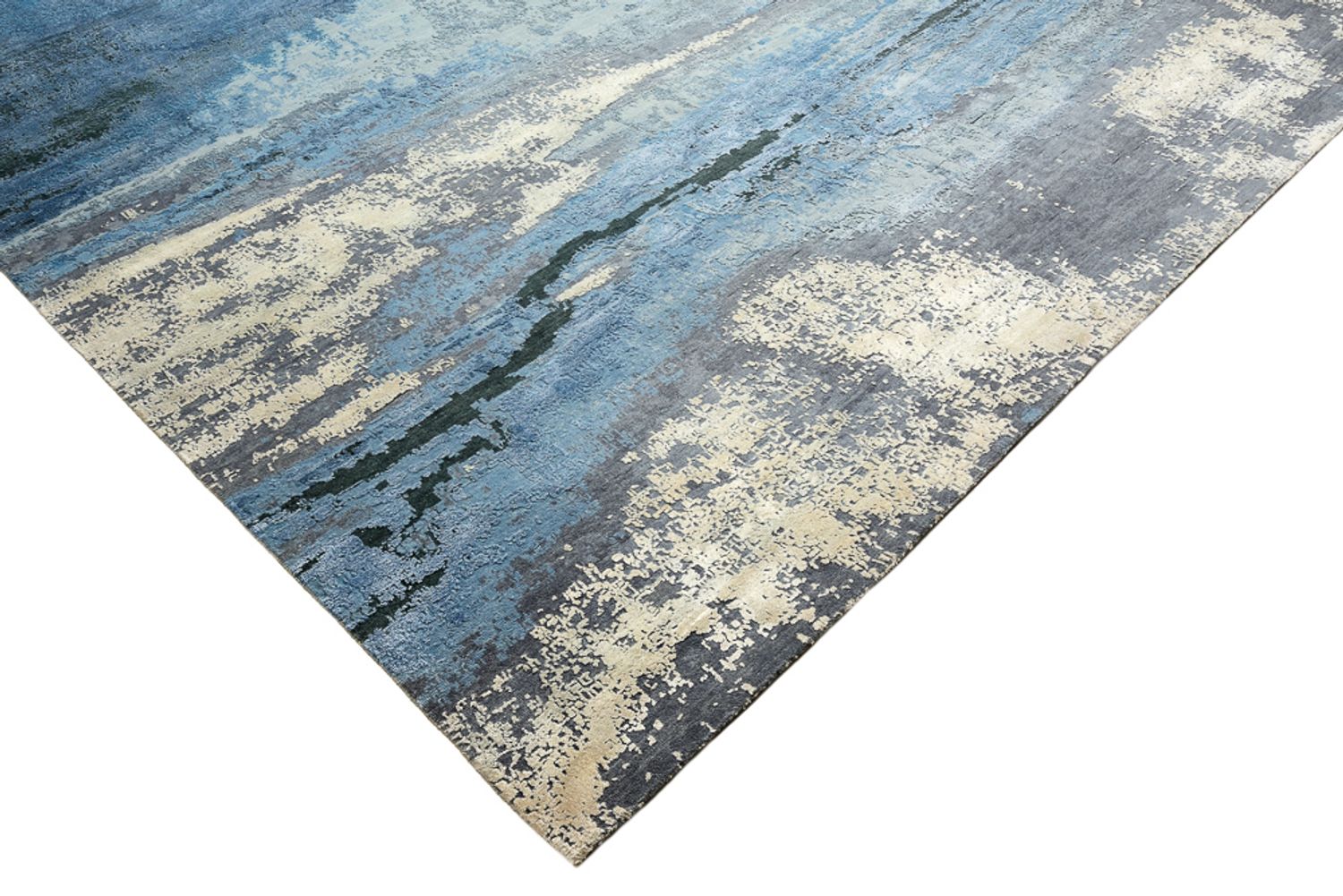 Alfombra de diseño - 430 x 306 cm - azul oscuro