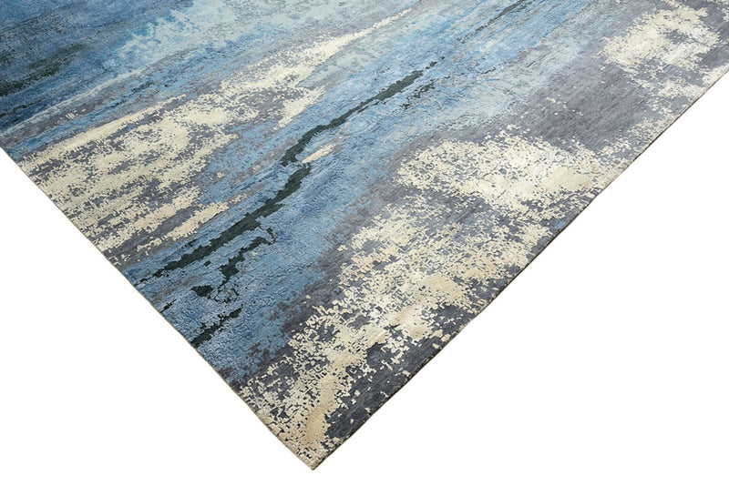 Alfombra de diseño - 430 x 306 cm - azul oscuro