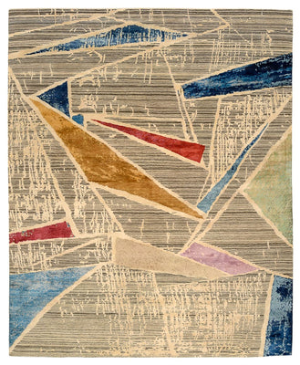 Alfombra de diseño - 303 x 246 cm - multicolor