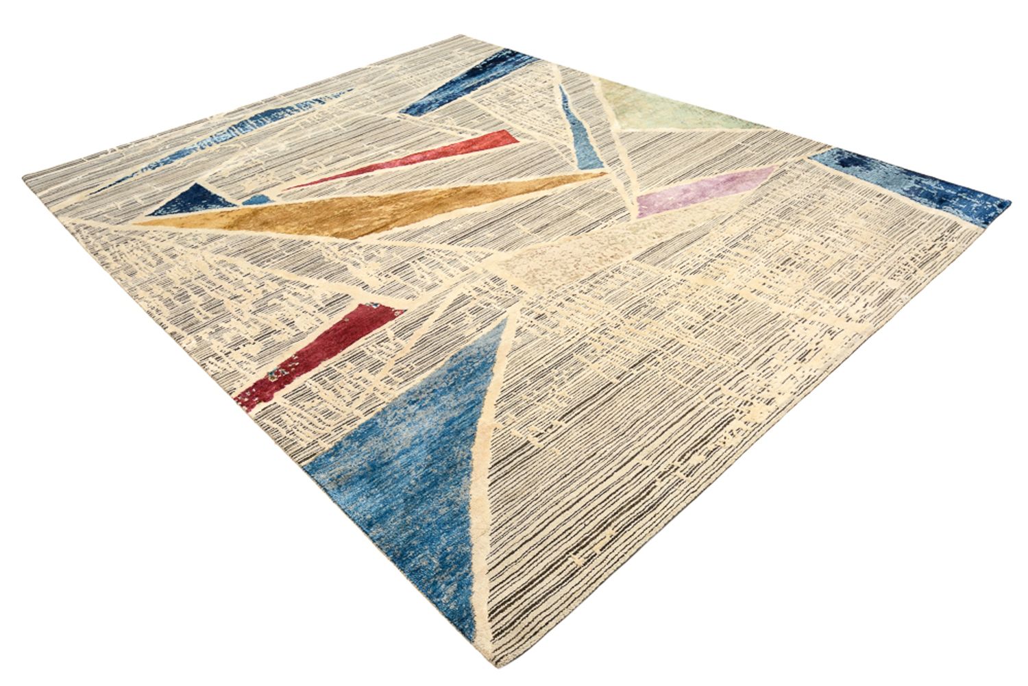 Alfombra de diseño - 303 x 246 cm - multicolor