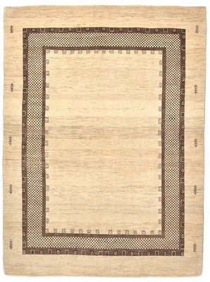 Alfombra Gabbeh - Loribaft Persa - 242 x 176 cm - beige