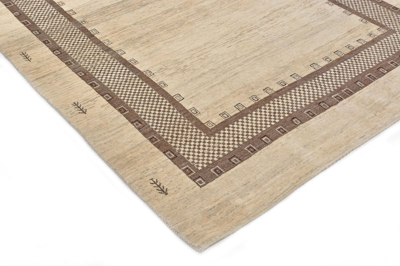 Alfombra Gabbeh - Loribaft Persa - 242 x 176 cm - beige