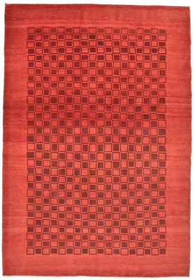Alfombra Gabbeh - Loribaft Persa - 298 x 204 cm - rojo