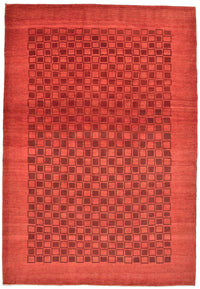 Alfombra Gabbeh - Loribaft Persa - 298 x 204 cm - rojo