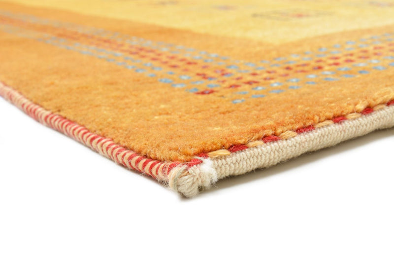 Alfombra Gabbeh - Loribaft Persa - 170 x 114 cm - amarillo