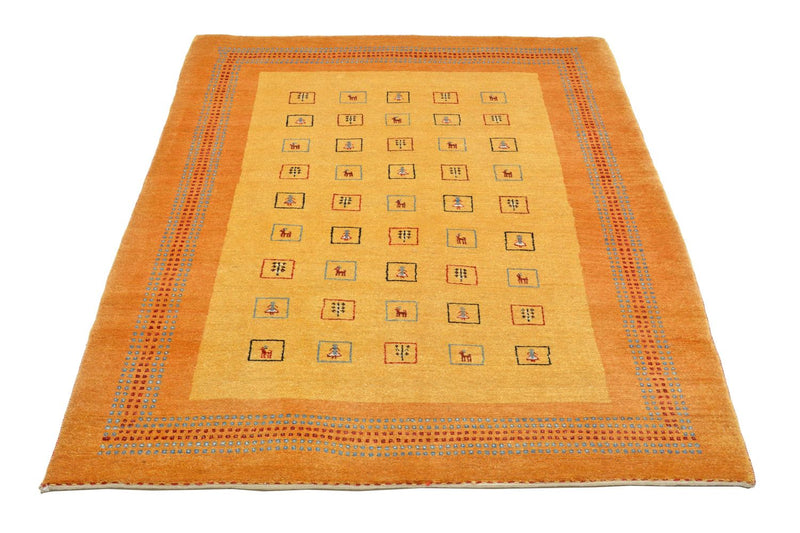 Alfombra Gabbeh - Loribaft Persa - 170 x 114 cm - amarillo