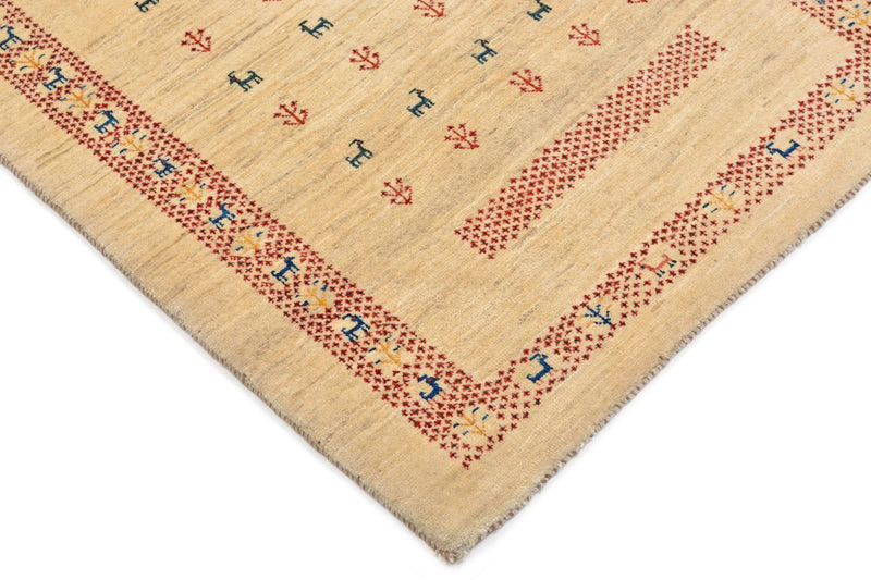 Alfombra Gabbeh - Loribaft Persa - 113 x 84 cm - beige