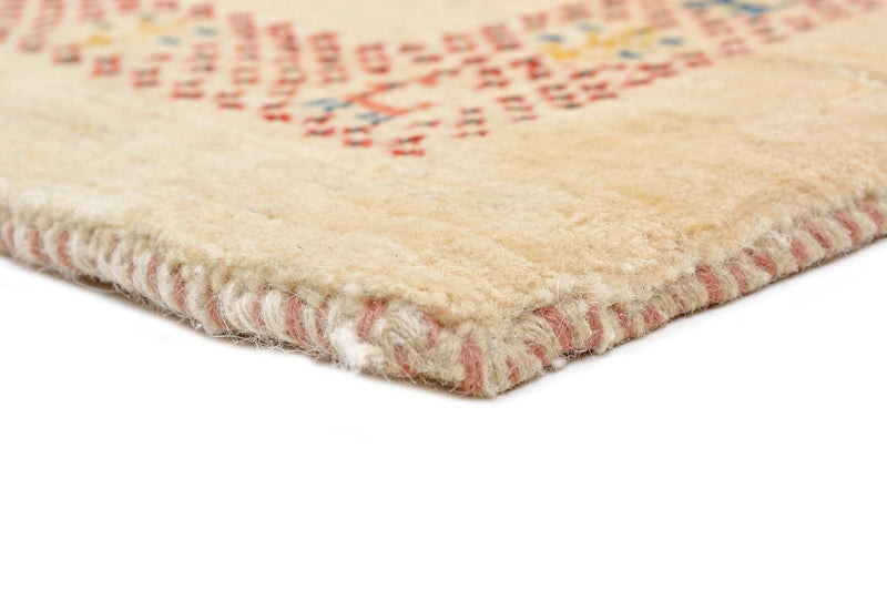 Alfombra Gabbeh - Loribaft Persa - 113 x 84 cm - beige