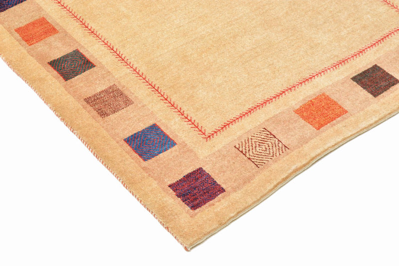 Alfombra Gabbeh - Loribaft Persa - 158 x 104 cm - amarillo