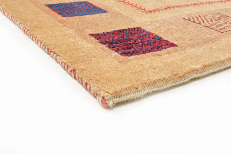 Alfombra Gabbeh - Loribaft Persa - 158 x 104 cm - amarillo
