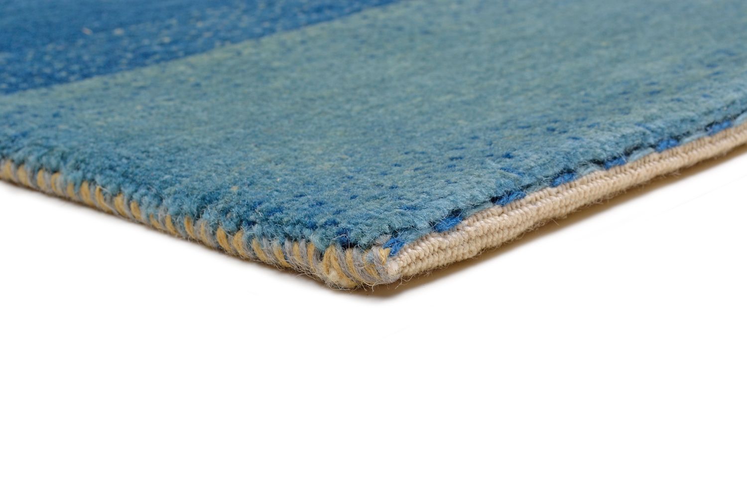 Alfombra Gabbeh - Loribaft Persa - 197 x 150 cm - azul