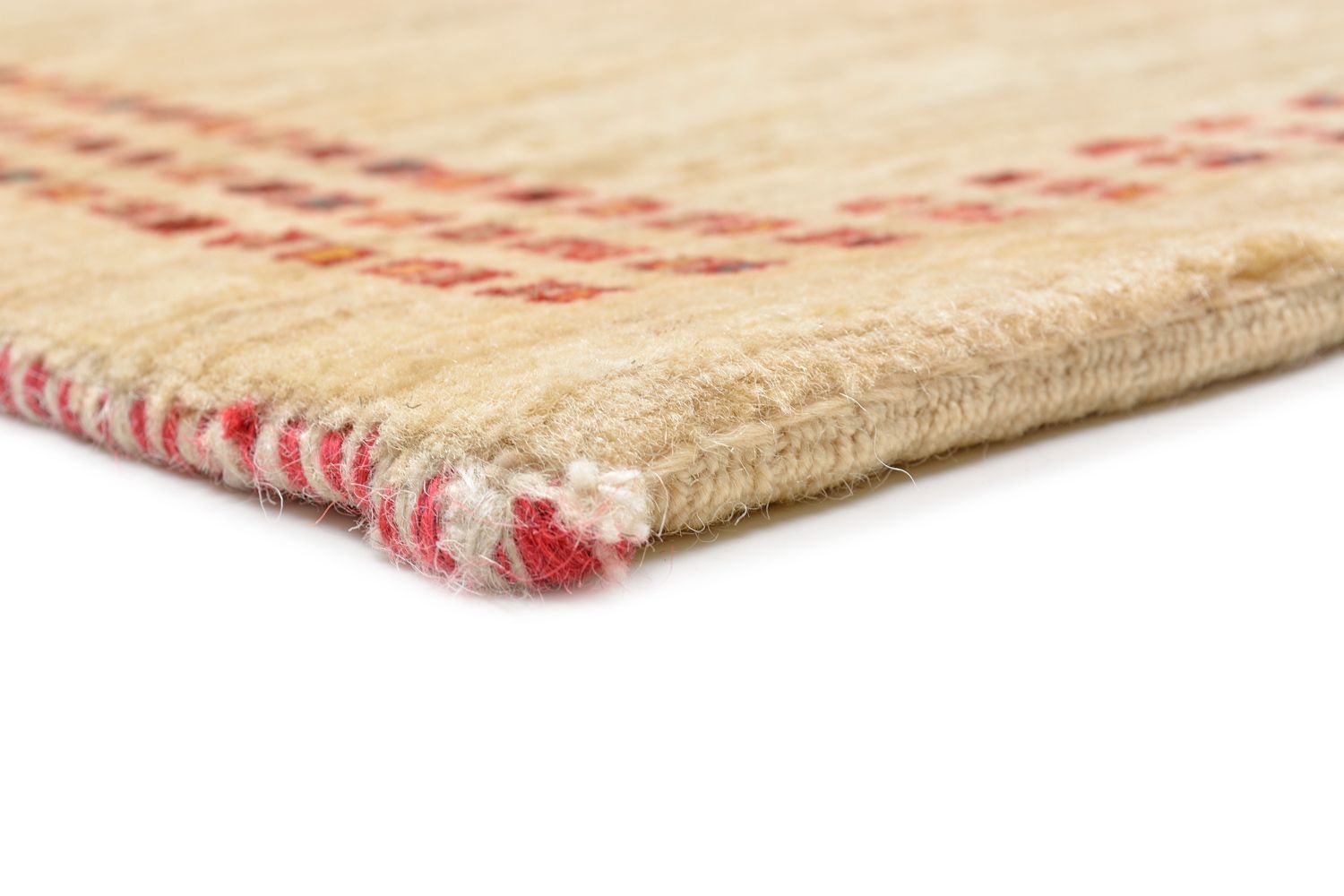 Alfombra Gabbeh - Loribaft Persa - 119 x 81 cm - natural