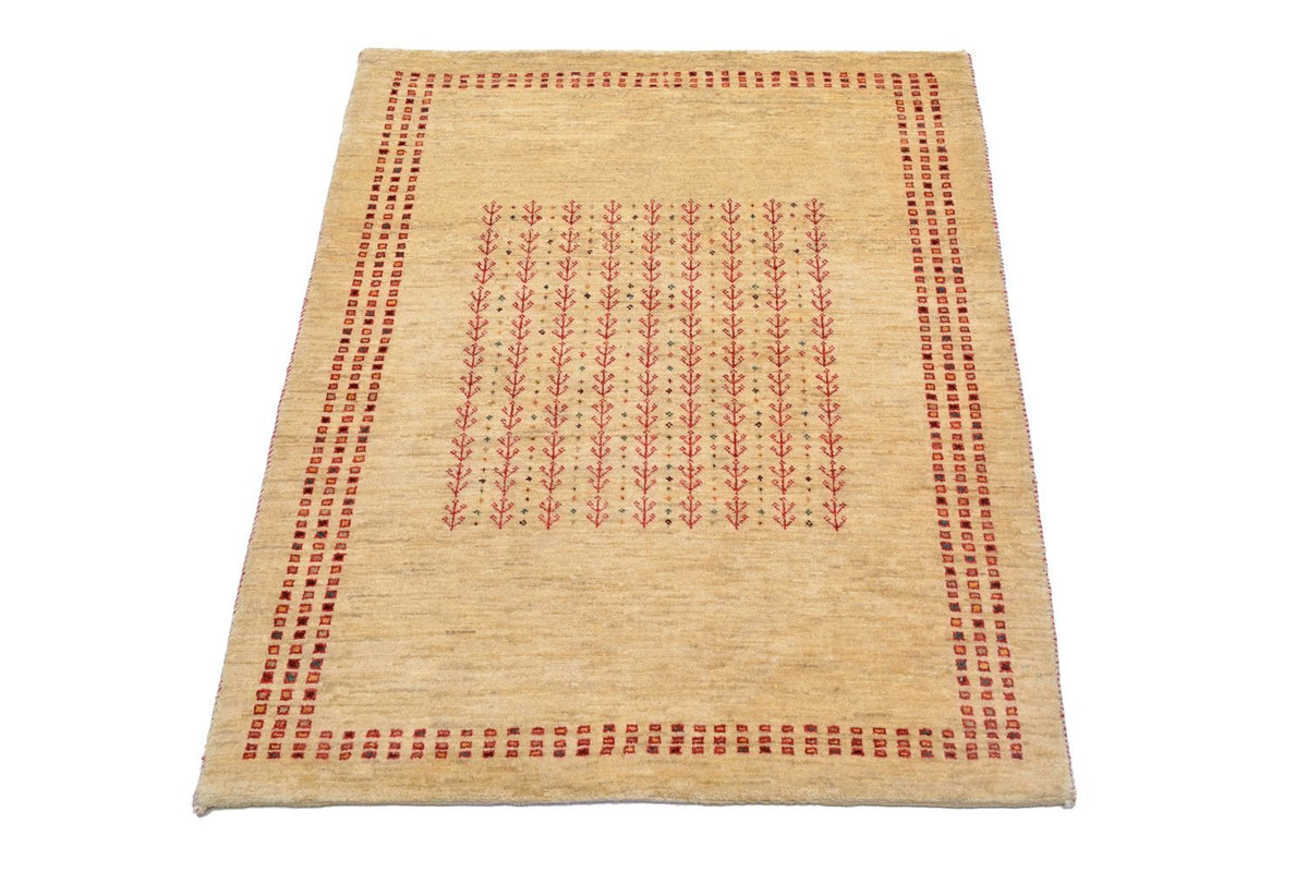 Alfombra Gabbeh - Loribaft Persa - 119 x 81 cm - natural