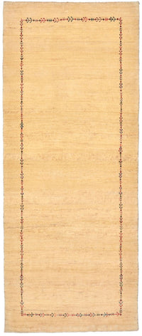 Alfombra de pasillo Alfombra Gabbeh - Loribaft Persa - 199 x 79 cm - natural