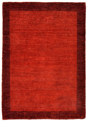 Alfombra Gabbeh - Loribaft Persa - 88 x 62 cm - rojo