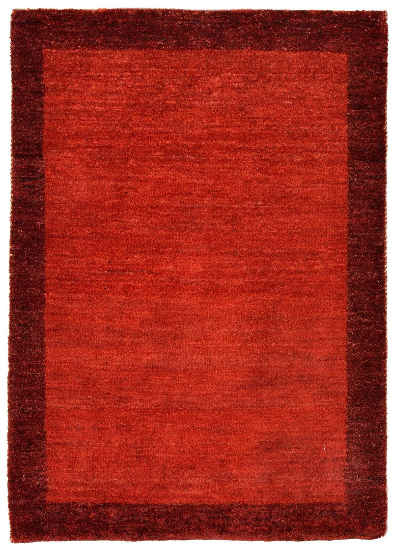 Alfombra Gabbeh - Loribaft Persa - 88 x 62 cm - rojo