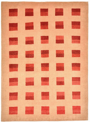 Alfombra Gabbeh - Loribaft Persa - 211 x 151 cm - rojo