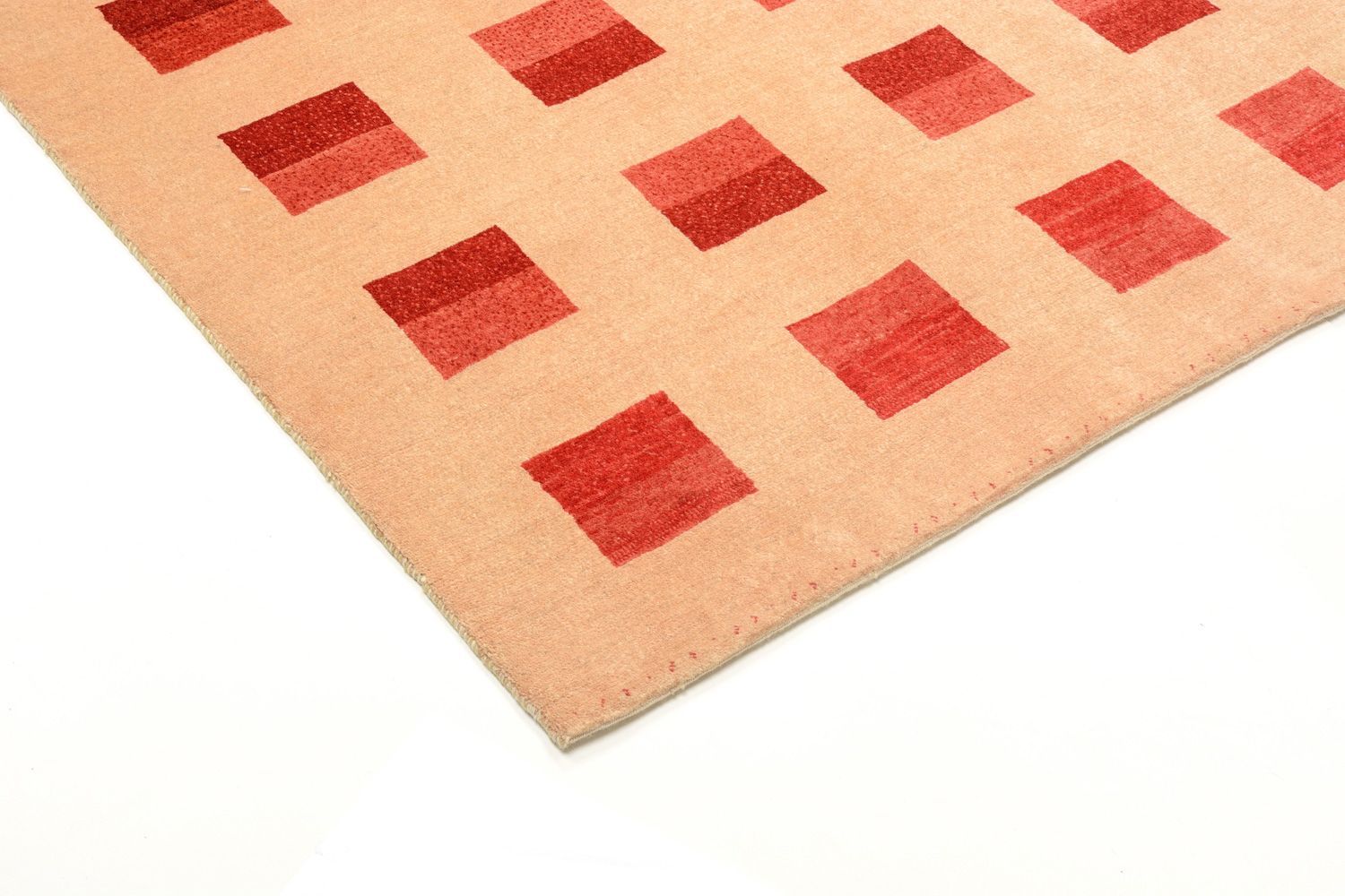 Alfombra Gabbeh - Loribaft Persa - 211 x 151 cm - rojo
