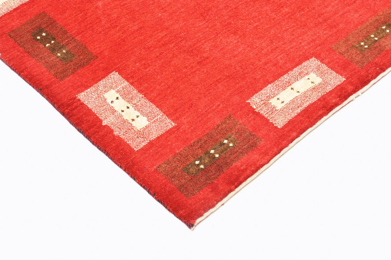 Alfombra Gabbeh - Loribaft Persa - 166 x 104 cm - rojo
