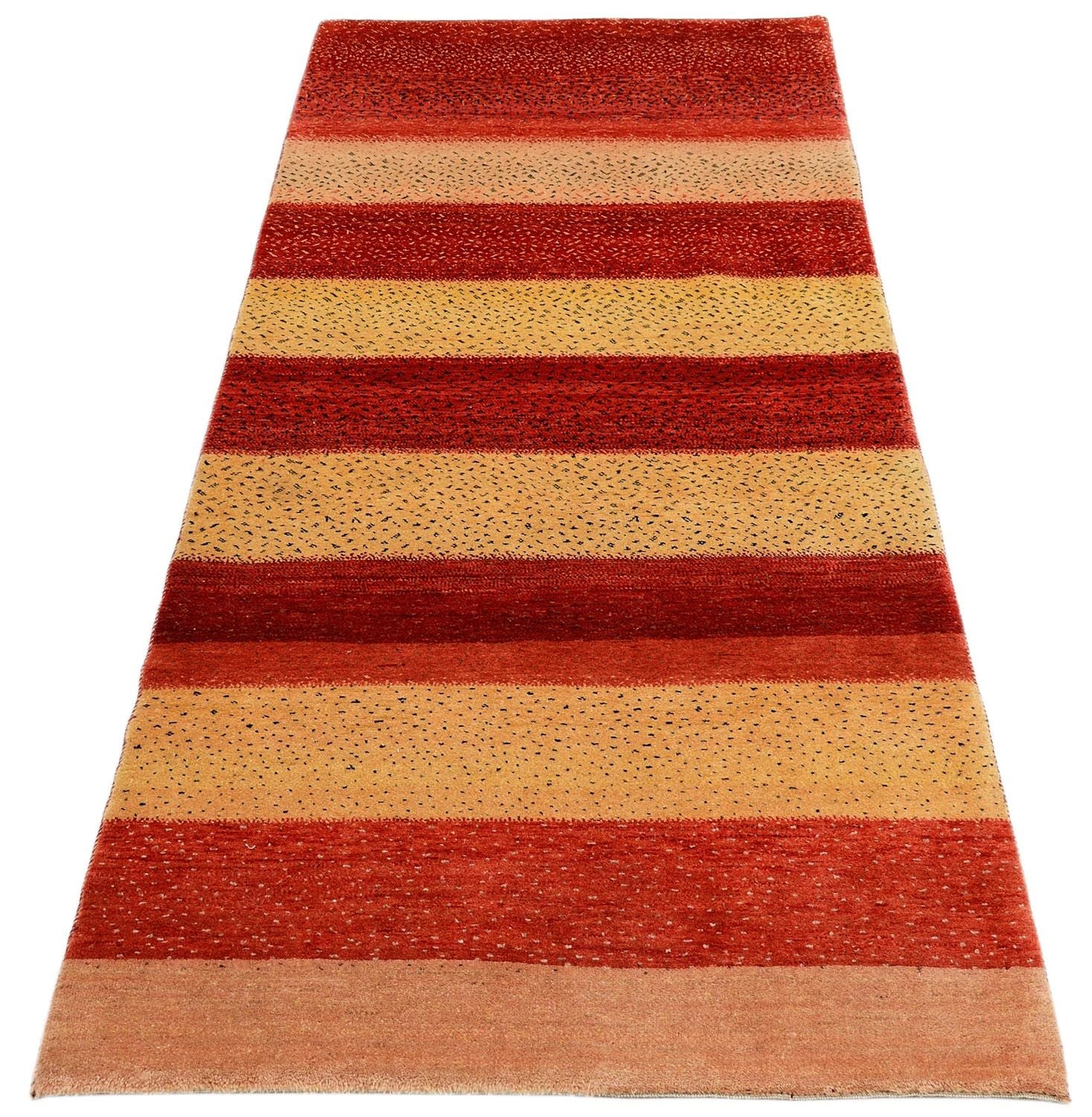 Alfombra de pasillo Alfombra Gabbeh - Loribaft Persa - 202 x 86 cm - rojo
