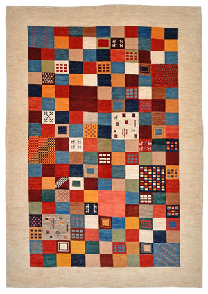 Alfombra Gabbeh - Loribaft Persa - 327 x 224 cm - multicolor