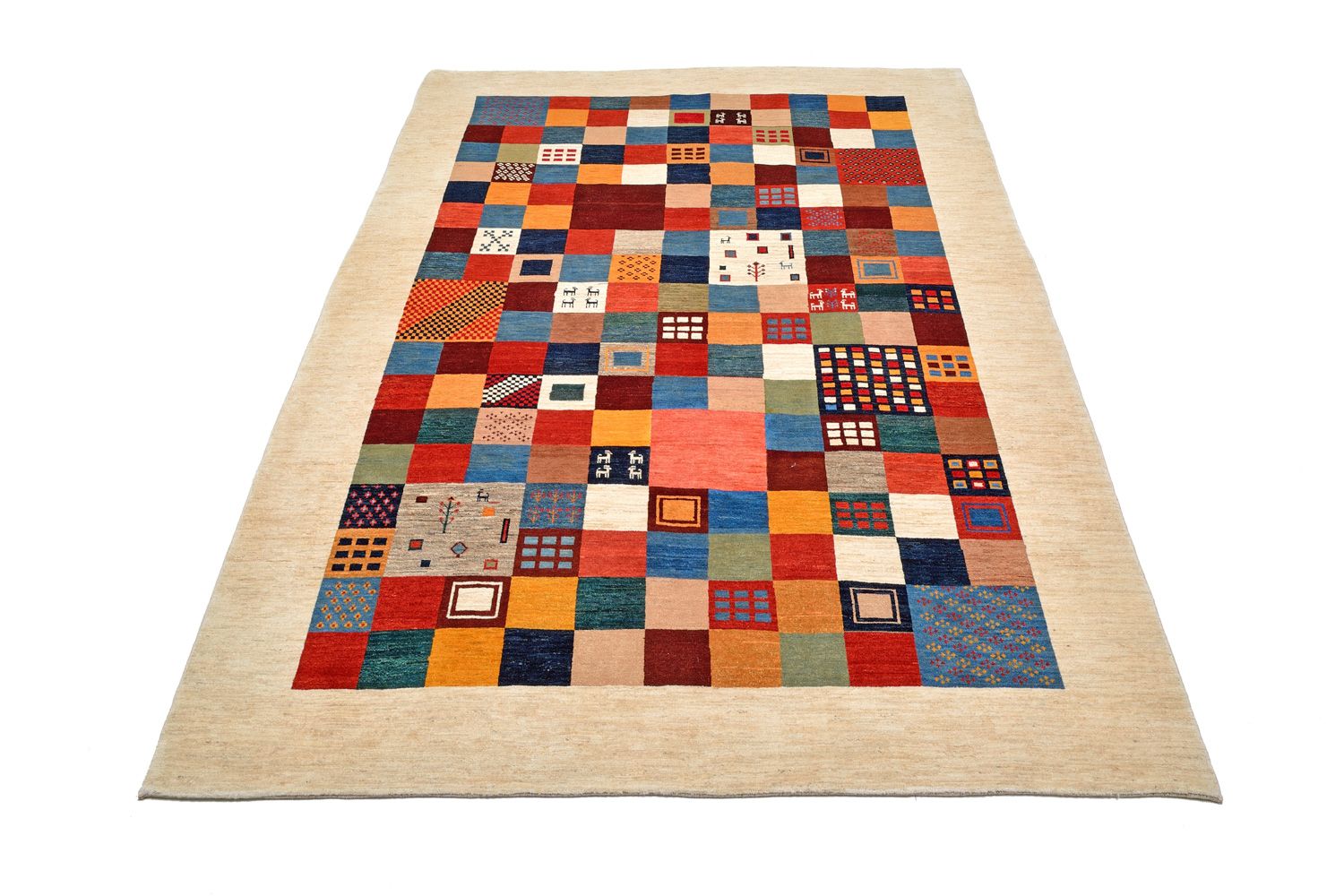 Alfombra Gabbeh - Loribaft Persa - 327 x 224 cm - multicolor