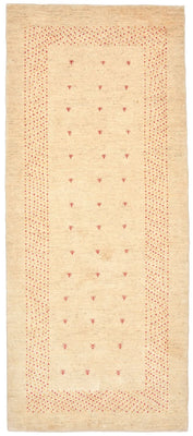 Alfombra de pasillo Alfombra Gabbeh - Loribaft Persa - 197 x 84 cm - natural