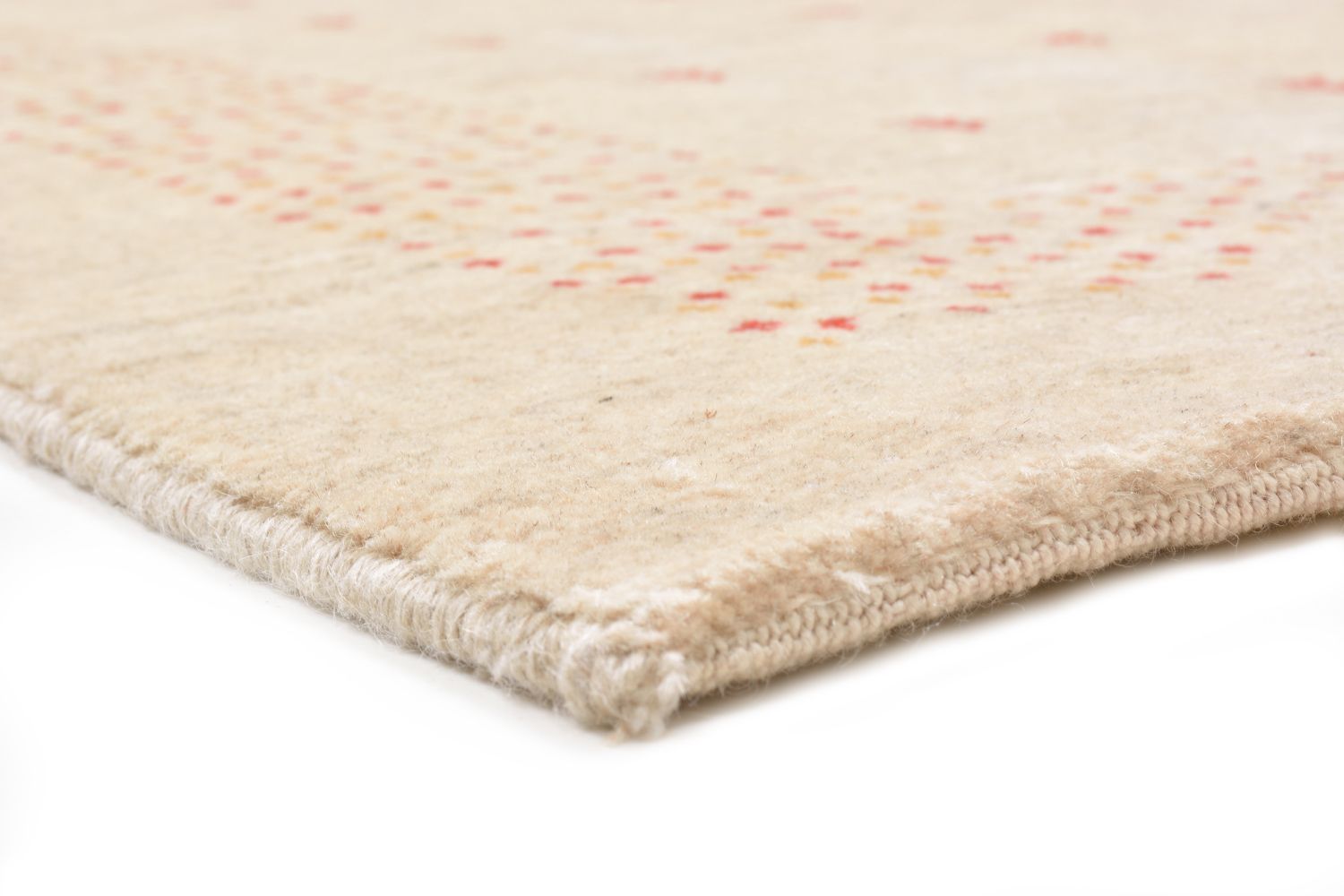 Alfombra de pasillo Alfombra Gabbeh - Loribaft Persa - 197 x 84 cm - natural