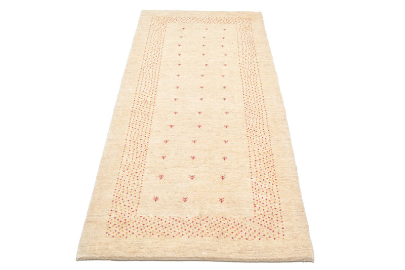 Alfombra de pasillo Alfombra Gabbeh - Loribaft Persa - 197 x 84 cm - natural