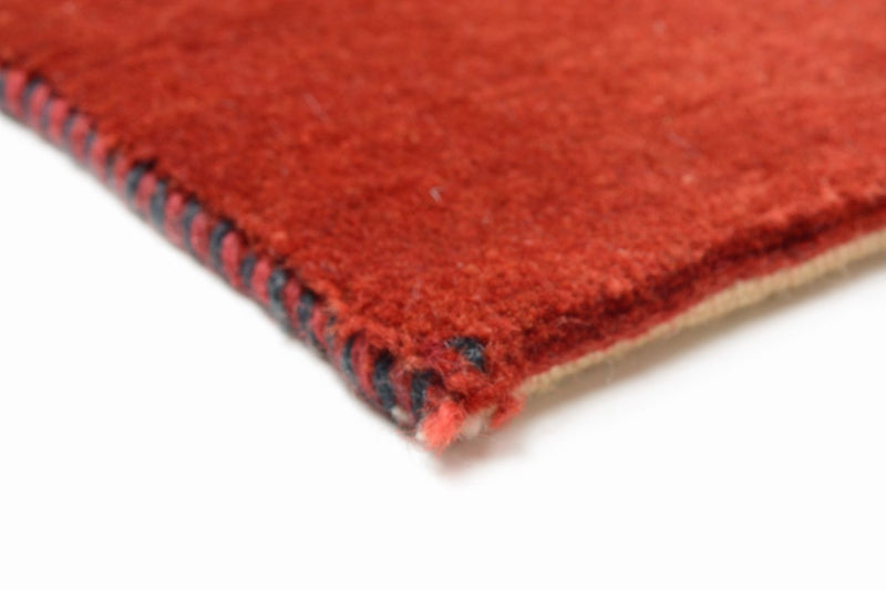 Alfombra Gabbeh - Loribaft Persa - 196 x 152 cm - rojo