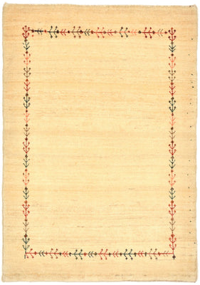 Alfombra Gabbeh - Loribaft Persa - 93 x 64 cm - natural