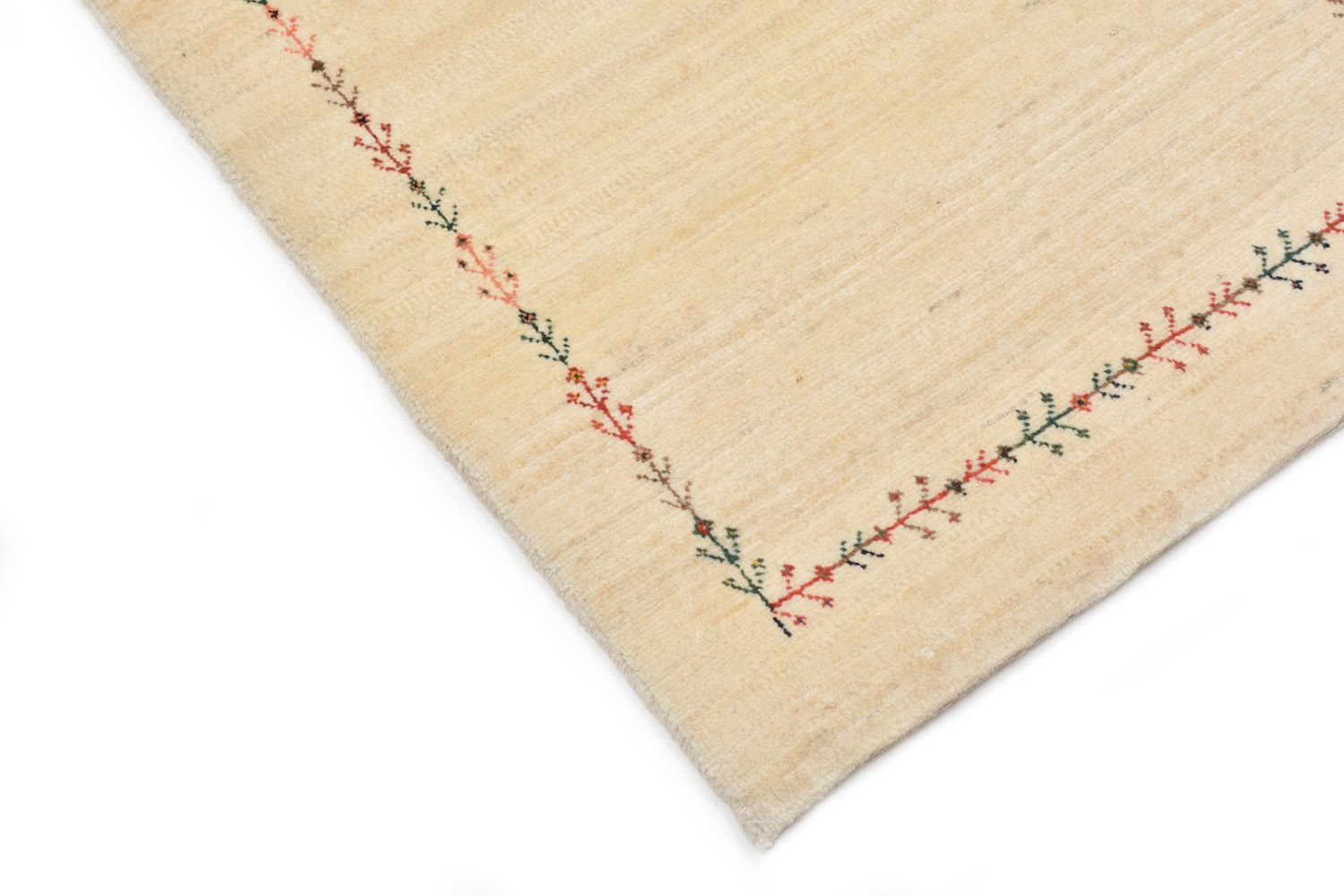 Alfombra Gabbeh - Loribaft Persa - 93 x 64 cm - natural