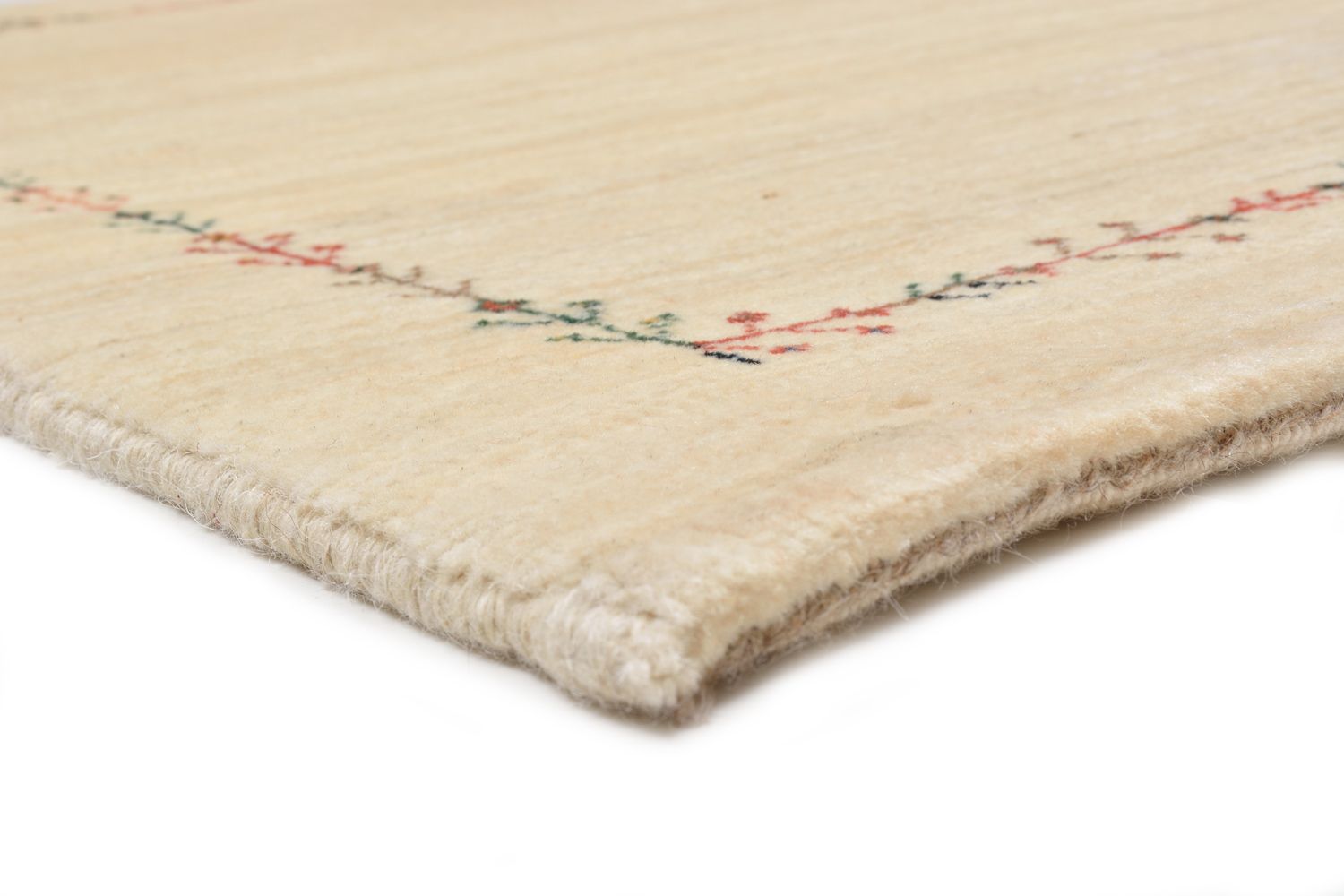 Alfombra Gabbeh - Loribaft Persa - 93 x 64 cm - natural