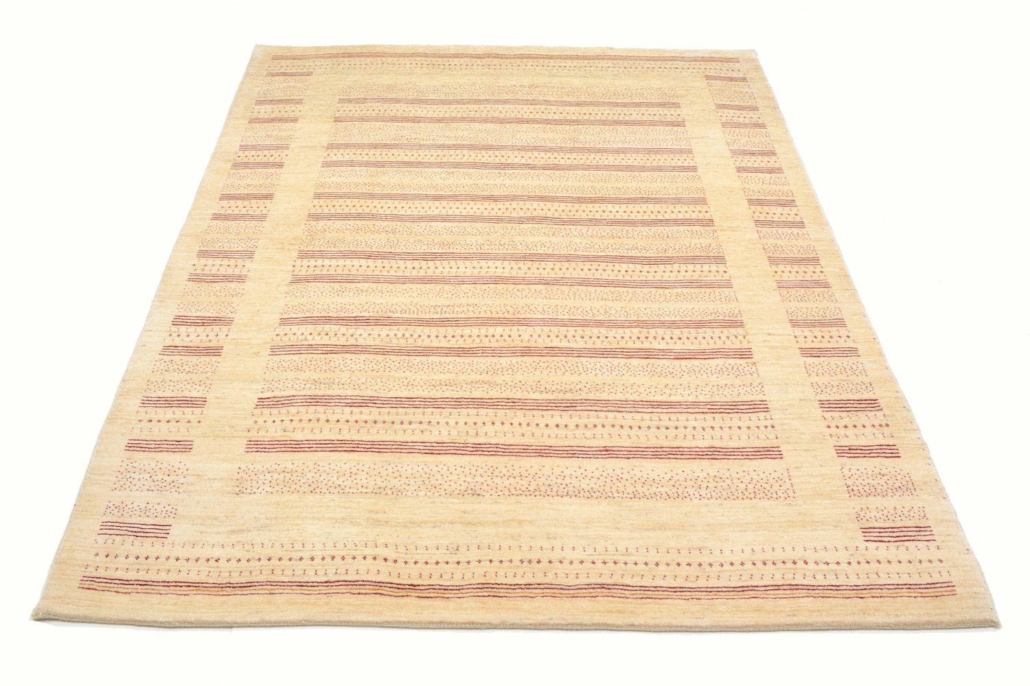 Alfombra Gabbeh - Loribaft Persa - 202 x 153 cm - natural