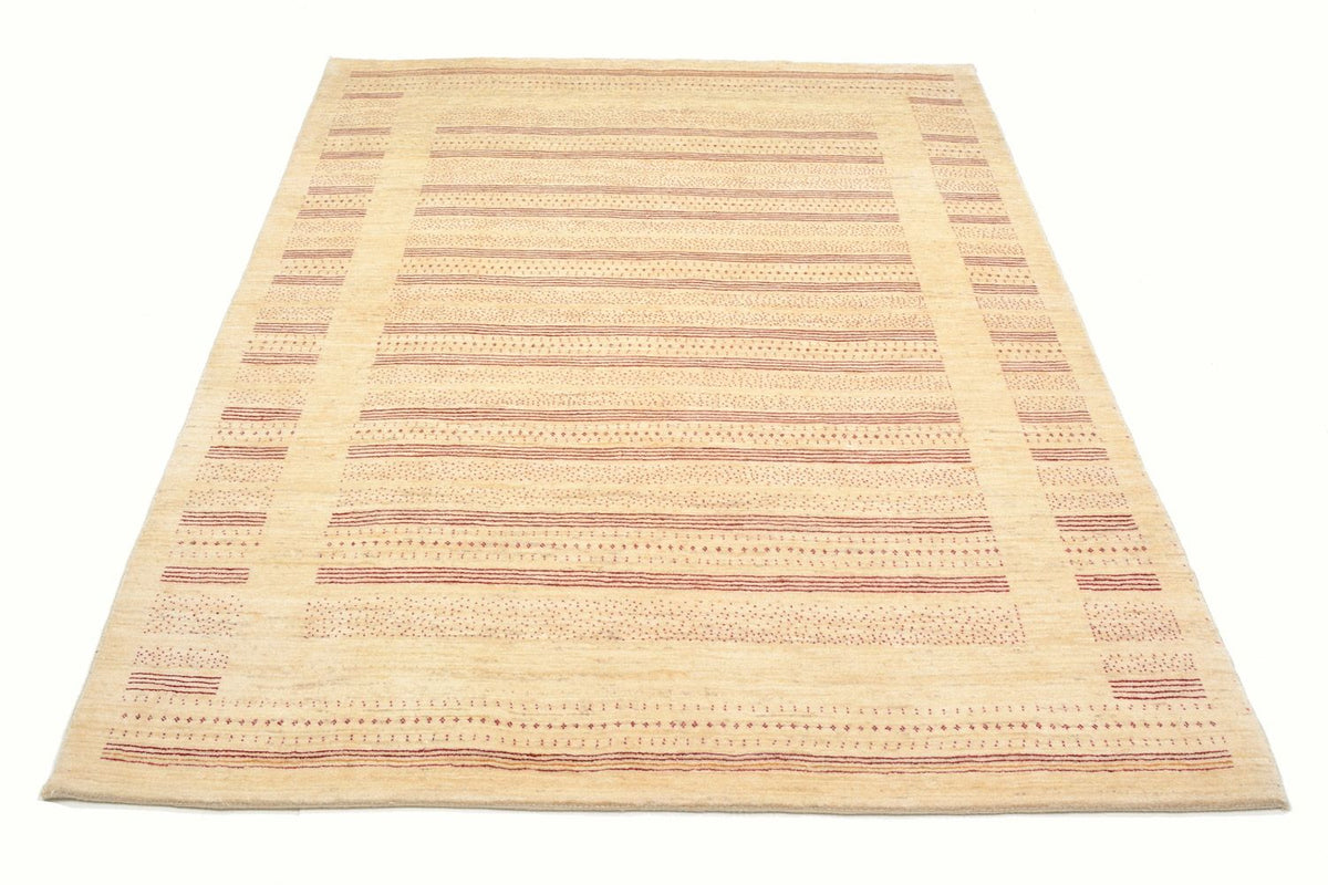Alfombra Gabbeh - Loribaft Persa - 202 x 153 cm - natural