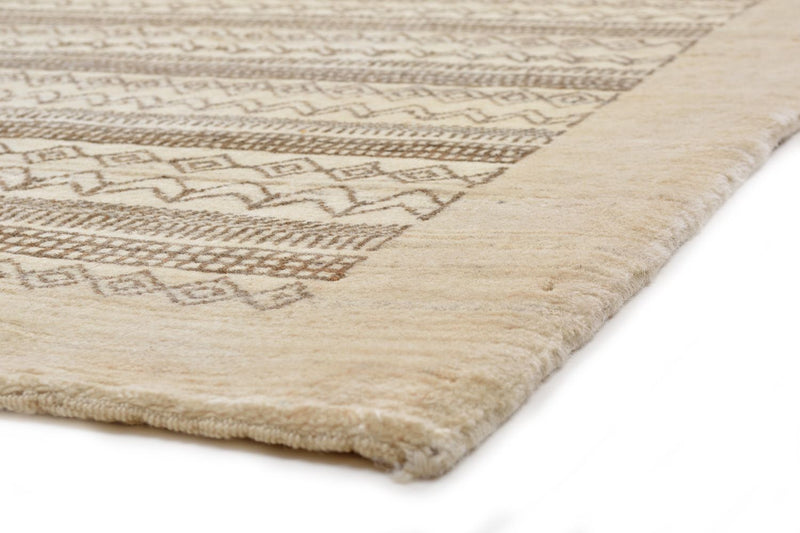 Alfombra de pasillo Alfombra Gabbeh - Loribaft Persa - 297 x 85 cm - arena
