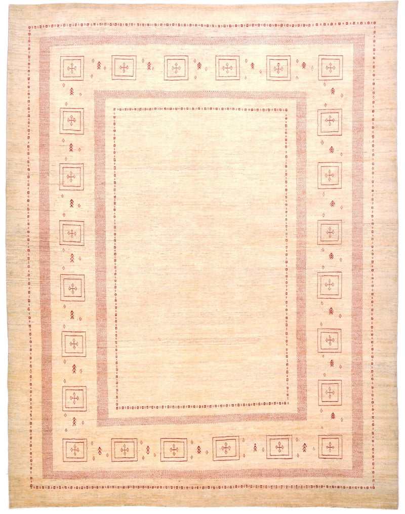Alfombra Gabbeh - Loribaft Persa - 417 x 309 cm - beige
