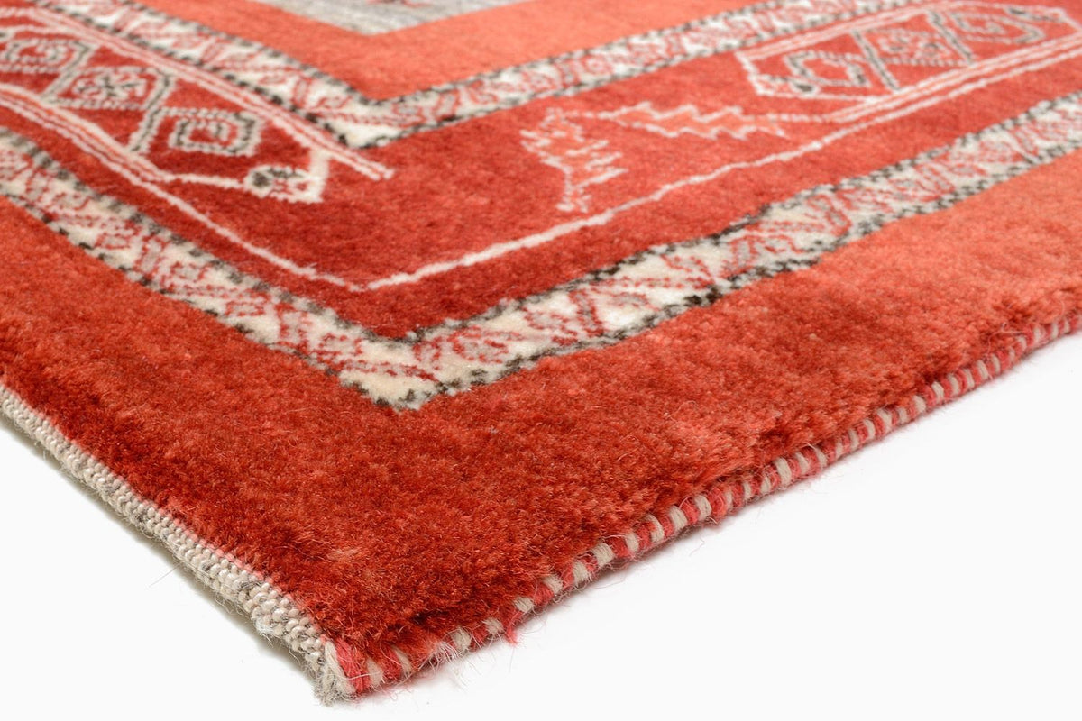 Alfombra Gabbeh - Loribaft Persa - 258 x 173 cm - rojo