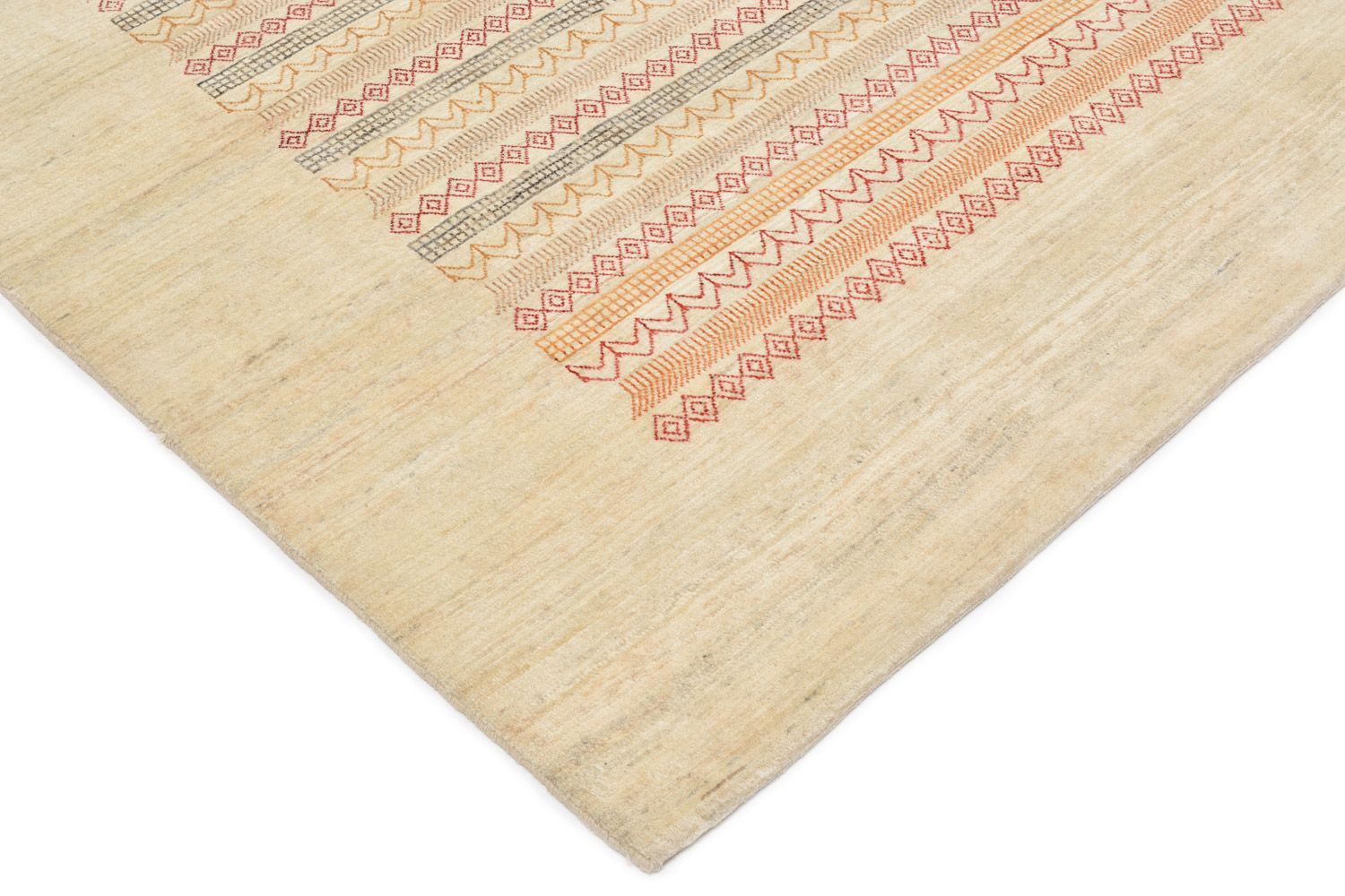 Alfombra Gabbeh - Loribaft Persa - 302 x 201 cm - natural