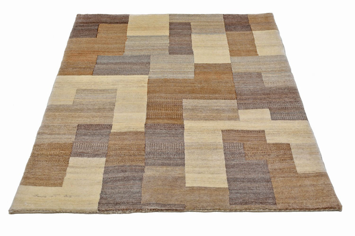 Alfombra Gabbeh - Loribaft Persa - 146 x 122 cm - marrón claro