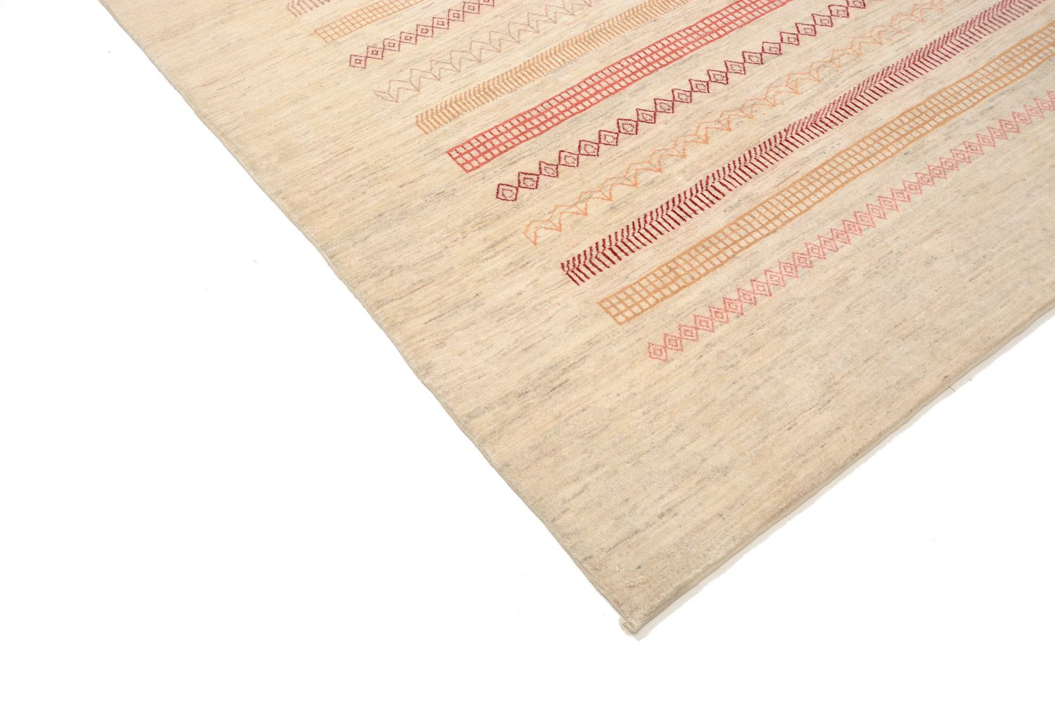Alfombra Gabbeh - Loribaft Persa - 301 x 205 cm - arena