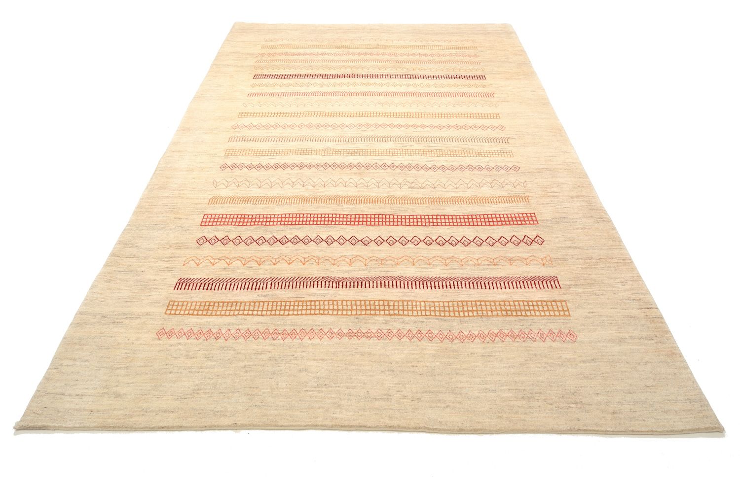Alfombra Gabbeh - Loribaft Persa - 301 x 205 cm - arena