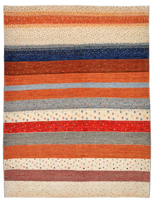 Alfombra Gabbeh - Loribaft Persa - 213 x 160 cm - multicolor