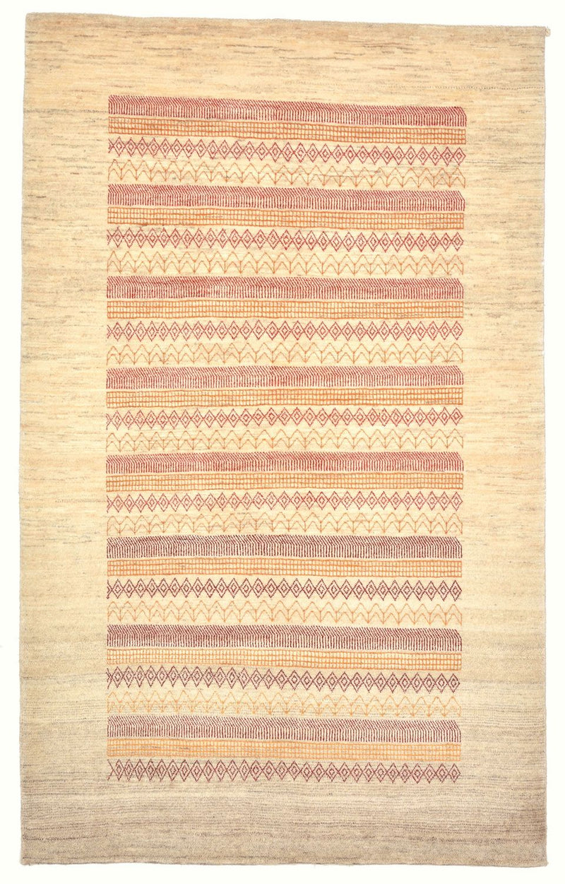 Alfombra Gabbeh - Loribaft Persa - 206 x 128 cm - arena
